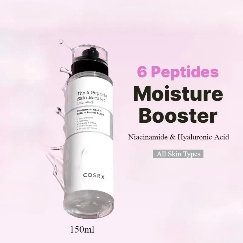 Korean Skincare 6X Peptide Booster Toner Serum, Niacinamide & Hyaluronic Acid Skin Renewal Boosting Facial Essence Facre Care