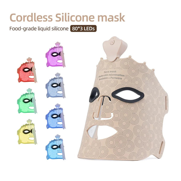 Masque LED silicone utilisation